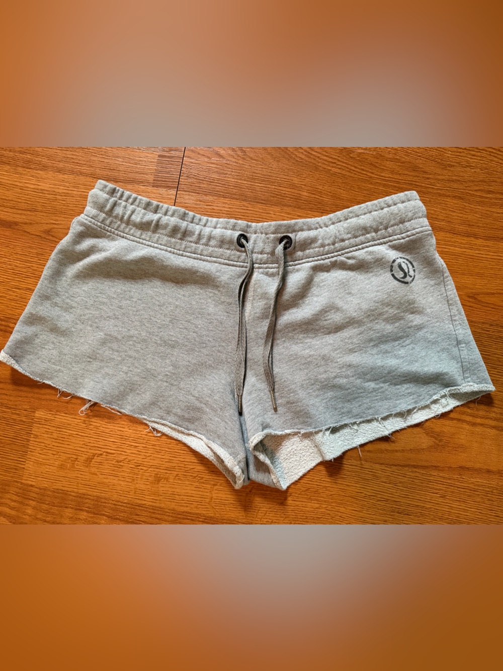 lululemon athletica Light Heather Grey Drawstring 2 inch shorts